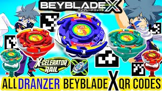 ALL DRANZERSPIRAL BEYBLADE X QR CODES  DRANZER S  BEYBLADE X APP Hasbro Qr Codes [upl. by Laicram]