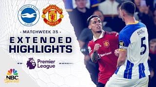 Brighton v Manchester United  PREMIER LEAGUE HIGHLIGHTS  542023  NBC Sports [upl. by Elleivap]