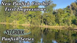 St Croix Panfish Series Rod First Impressions [upl. by Simmie]