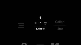 How To Convert Gallons To Liters  MiKm iOS [upl. by Samal]