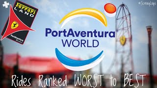 Ranking EVERY PortAventura World Ride from WORST to BEST inc Ferrari Land [upl. by Macdougall]