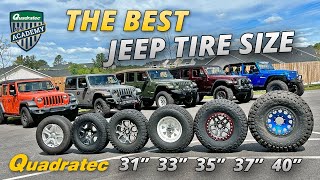 How To Choose Tires For Your Jeep Wrangler JL  31 vs 33 vs 35 vs 37 vs 40 [upl. by Koller]