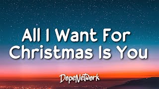 Mariah Carey  All I Want for Christmas Is You Lyrics [upl. by Nivre]