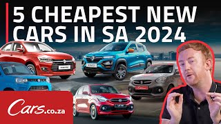 5 Cheapest New Cars in SA 2024 [upl. by Lauren877]