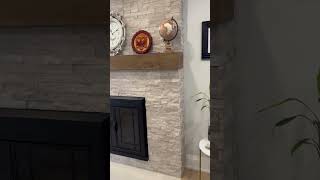 Fireplace Makeover interiordesign customhomedesign fireplace fireplacemakeover oakville tile [upl. by Hoenack]