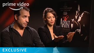 Jean Dujardin and Bérénice Bejo The Artist Interview [upl. by Annail]