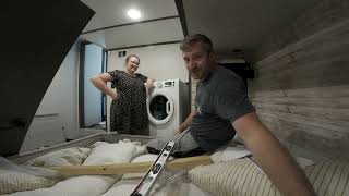 Our first RV washerdryer installation in a 377FL Montana RV [upl. by Bernadette508]