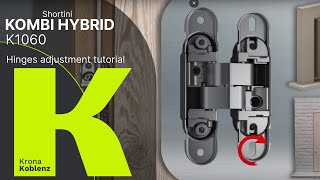 Tutorial di regolazione Cerniera a scomparsa KOMBI HYBRID K1060 [upl. by Bruner406]