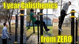 My REAL 1 year Calisthenics transformation Starting from ZERO [upl. by Noloc]