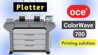 Canon oce colorwave 700 Printer Plotter Review and Basic knowledge [upl. by Freeman948]