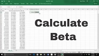 How To Calculate Beta on Excel  Linear Regression amp Slope Tool [upl. by Aneeras852]