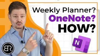 How to Create a WEEKLY Planner in OneNote [upl. by Assehc]