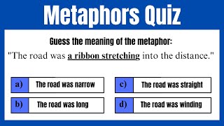 Metaphors Quiz [upl. by Griseldis824]