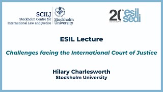 ESIL Lecture  Hilary Charlesworth [upl. by Sallee]