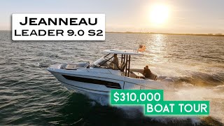 310k  2024 Jeanneau Leader 9 WA S2 Luxury Yacht Walkthrough [upl. by Allets]