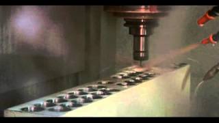 OKK VP Series  Coolant through Spindle Drilling [upl. by Annaeerb]