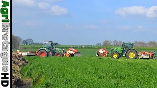 FENDT 716  Group of mow Khun 6m  Mowing Grass [upl. by Ahsikad193]