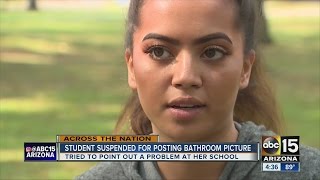 Student suspended after posting picture of discolored water coming from school sink [upl. by Federica]