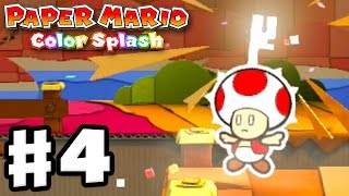 Paper Mario Color Splash  Gameplay Walkthrough Part 4  Cherry Lake 100 Nintendo Wii U [upl. by Nicks]