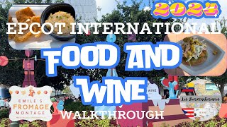 EPCOT FOOD AND WINE FESTIVAL WALKTHROUGH  2024  4K [upl. by Melvyn]