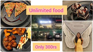 Unlimited Foodonly 300rsoctant pizza 🍕Ghoddod RoadSuratFoodsuratstreetfoodviralsurat [upl. by Rolyat]