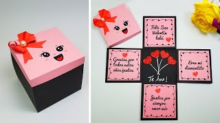 🎀Hermosa cajatarjeta hecha a mano🎀😍Mothers Day Card Día de la madre😘Valentines Day box card idea [upl. by Aer]