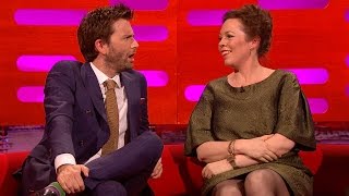 David Tennant amp Olivia Colmans sexual tension  The Graham Norton Show Series 16  BBC [upl. by Brottman]