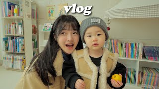 VLOG 딸내미랑 커플룩입고 남편과 데이트🤎석촌호수 노티드🍩폭풍먹방 후 장염엔딩🫠 [upl. by Herbst]