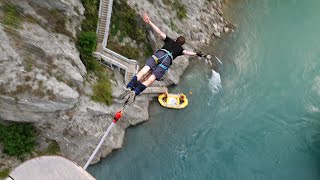 Kawarau Bridge Bungy Jump in Queenstown New Zealand [upl. by Wall]