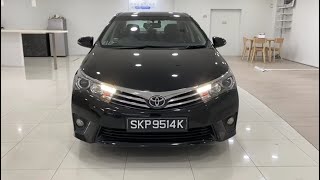 Toyota Corolla Altis 16L CVT Elegance LED Keyless 2014 Black SKP9514K [upl. by Enej]