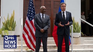 News Wrap Blinken visits Haiti amid gang violence and political upheaval [upl. by Ahsyat]