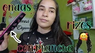 Como hacer rizos con plancha rápido y fácil [upl. by Margarette]