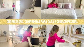 Vlog Organizando o quarto comprinhas para o lar treino e cuidado pessoal [upl. by Alolomo]