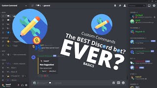 Custom Command bot for Discord replace dyno mee6 carl custom commands [upl. by Klinger]
