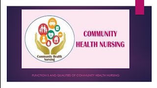 community health nursing chapter 2 community health nursing [upl. by Auqenahs]