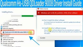 How To Install amp Download Qualcomm HS USB QDLoader 9008 Driver [upl. by Licec]