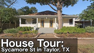 MLS House Tour 1111 Sycamore St in Taylor TX  Fabulous Home With Exceptional Outdoor Living [upl. by Yblocaj]