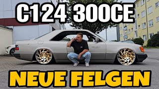 Neue Felgen für das Coupe ❌️ HEFTIG  MERCEDES 300 CE Projekt [upl. by Bekki]