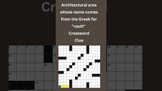 Architectural area whose name comes fromCrossword Clue crossword crosswordpuzzles [upl. by Erlina470]