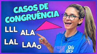 CASOS DE CONGRUÊNCIA DE TRIÂNGULOS [upl. by Senalda598]