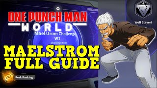 PVP How to Rank High quotCombat Maelstrom Full Guidequot  One Punch Man World [upl. by Eceertal64]