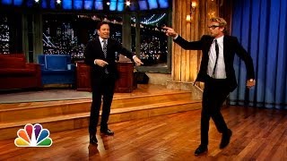 Simon Baker and Jimmy Fallons MickOff Late Night with Jimmy Fallon [upl. by Nevile]