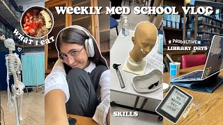 Productive Weekly Vlog✨ Med School What I Eat  Studying Falling into Routine ✨ [upl. by Geri]