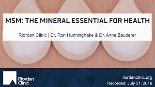 MSM The Mineral Essential for Health [upl. by Akelahs548]