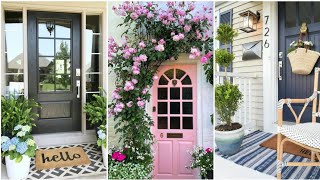 Cottage front door decoration ideas Cottage style front doorway decoration tips [upl. by Welton]