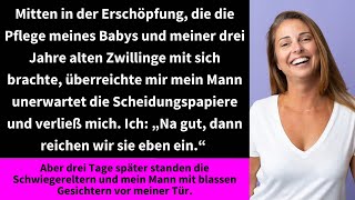 Mitten in der Erschöpfung die die Pflege meines Babys und meiner drei Jahre alten Zwillinge mit [upl. by Ariaek]