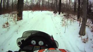 Sleds Rippin up the PA Snow Trails  100mph end [upl. by Bakemeier]