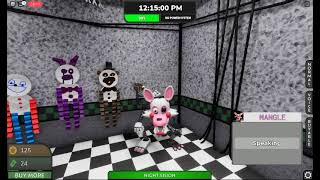 Archived Nights Showcase Mangle Voice Lines ROBLOX [upl. by Suolekcin]