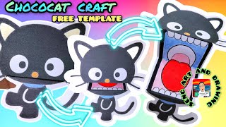 free printable chococat craft  sanrio crafts [upl. by Johnny437]