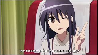 How to divide it equallySeitokai Yakuindomo TeacherFunny anime moment [upl. by Dihgirb299]